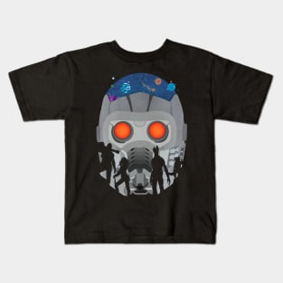 Guardians of the Galaxy - Starlord Helmet Kids T-Shirt